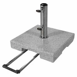 BAUHAUS Doppler Granitschirmständer Trolley 38,3 Kg, 45 X 45 Cm
