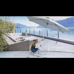 BAUHAUS Doppler Granitschirmständer Trolley 38,3 Kg, 45 X 45 Cm -Sonnenschirme Verkaufsgeschäft 12 293