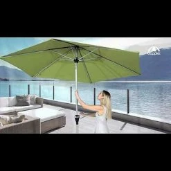 BAUHAUS Doppler Active Kurbelschirm Auto Tilt Terracotta, Durchmesser: 280 Cm -Sonnenschirme Verkaufsgeschäft 12 319