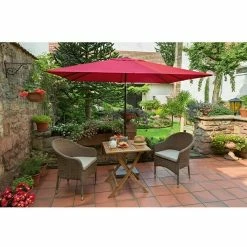 BAUHAUS Sunfun Sonnenschirm Livorno Chili, 200 X 250 Cm -Sonnenschirme Verkaufsgeschäft 12 356