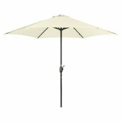 BAUHAUS Derby Basic Lift Sonnenschirm Neo Natur, Durchmesser: 300 Cm