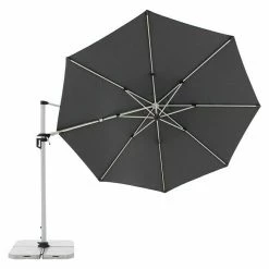 BAUHAUS Doppler Active Pendelschirm Anthrazit, 370 Cm -Sonnenschirme Verkaufsgeschäft 12 51