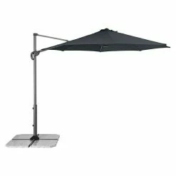 BAUHAUS Derby Ravenna Pendelschirm Smart Anthrazit, Durchmesser: 293 Cm