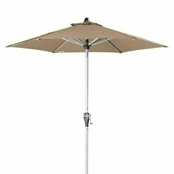 BAUHAUS Doppler Active Kurbelschirm Auto Tilt Greige, Durchmesser: 210 Cm