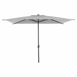 BAUHAUS Siena Garden Sonnenschirm Isa Grau, L X B: 300 X 200 Cm