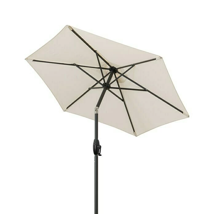 BAUHAUS Derby Basic Lift Sonnenschirm Neo Natur, Durchmesser: 180 Cm 4 BAUHAUS Derby Basic Lift Sonnenschirm Neo Natur, Durchmesser: 180 Cm – Bild 2