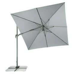 BAUHAUS Derby Ravenna Pendelschirm AX Hellgrau, L X B: 268 X 268 Cm -Sonnenschirme Verkaufsgeschäft 12 549