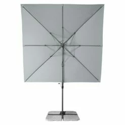 BAUHAUS Derby Ravenna Pendelschirm AX Hellgrau, L X B: 268 X 268 Cm -Sonnenschirme Verkaufsgeschäft 12 550