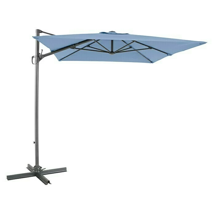 BAUHAUS Sunfun Ampelschirm Florenz Blau, 200 X 250 Cm 4 BAUHAUS Sunfun Ampelschirm Florenz Blau, 200 X 250 Cm – Bild 2