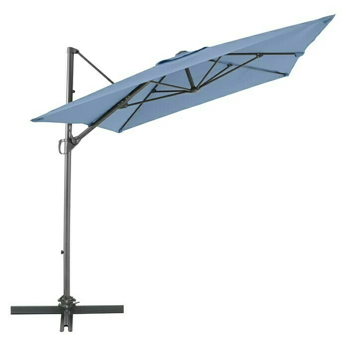 BAUHAUS Sunfun Ampelschirm Florenz Blau, 200 X 250 Cm 5 BAUHAUS Sunfun Ampelschirm Florenz Blau, 200 X 250 Cm – Bild 3