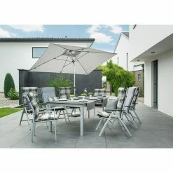 BAUHAUS Doppler Expert Sonnenschirm Auto Tilt Hellgrau, 300 X 200 Cm -Sonnenschirme Verkaufsgeschäft 12 598