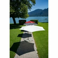 BAUHAUS Sunfun Ampelschirm Toscana Taupe, Durchmesser: 300 Cm -Sonnenschirme Verkaufsgeschäft 12 629