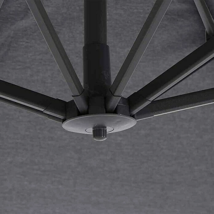 BAUHAUS Siena Garden Ampelschirm Alphawing N+ Schwarz-meliert, 300 X 300 Cm 5 BAUHAUS Siena Garden Ampelschirm Alphawing N+ Schwarz-meliert, 300 X 300 Cm – Bild 3