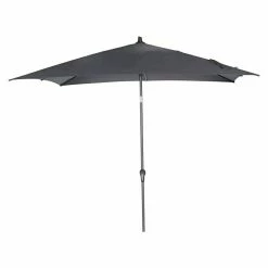 BAUHAUS Siena Garden Sonnenschirm Avio Anthrazit, L X B: 250 X 250 Cm