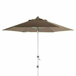 BAUHAUS Doppler Expert Kurbelschirm Auto Tilt Greige, Durchmesser: 280 Cm