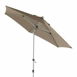 BAUHAUS Doppler Expert Kurbelschirm Auto Tilt Greige, Durchmesser: 280 Cm -Sonnenschirme Verkaufsgeschäft 12 676