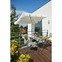 BAUHAUS Sunfun Balkonschirm Messina II Natur, 180 X 120 Cm -Sonnenschirme Verkaufsgeschäft 12 74