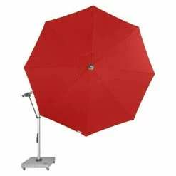 BAUHAUS Doppler Expert Pendelschirm Rot, 350 Cm -Sonnenschirme Verkaufsgeschäft 12 783