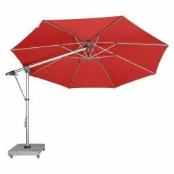 BAUHAUS Doppler Expert Pendelschirm Rot, 350 Cm -Sonnenschirme Verkaufsgeschäft 12 784
