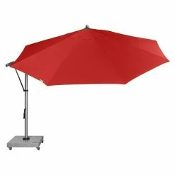 BAUHAUS Doppler Expert Pendelschirm Rot, 350 Cm -Sonnenschirme Verkaufsgeschäft 12 785