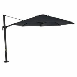 BAUHAUS Siena Garden Ampelschirm Alphawing N+ Schwarz-meliert, Durchmesser: 350 Cm