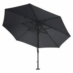 BAUHAUS Siena Garden Ampelschirm Alphawing N+ Schwarz-meliert, Durchmesser: 350 Cm -Sonnenschirme Verkaufsgeschäft 12 813