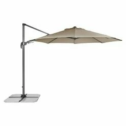 BAUHAUS Derby Ravenna Pendelschirm AX Greige, Durchmesser: 316 Cm