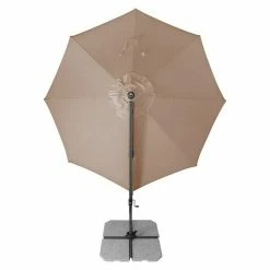 BAUHAUS Derby Ravenna Pendelschirm AX Greige, Durchmesser: 316 Cm -Sonnenschirme Verkaufsgeschäft 12 818