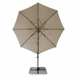 BAUHAUS Derby Ravenna Pendelschirm AX Greige, Durchmesser: 316 Cm -Sonnenschirme Verkaufsgeschäft 12 819