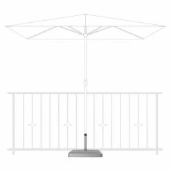 BAUHAUS Doppler Schirmständer Balkon 49 X 27 Cm -Sonnenschirme Verkaufsgeschäft 12 824