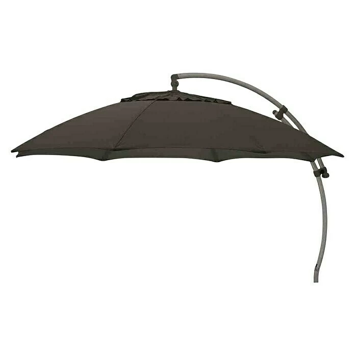 BAUHAUS Ampelschirm Mit Schirmständer Anthrazit, Durchmesser: 375 Cm 4 BAUHAUS Ampelschirm Mit Schirmständer Anthrazit, Durchmesser: 375 Cm – Bild 2