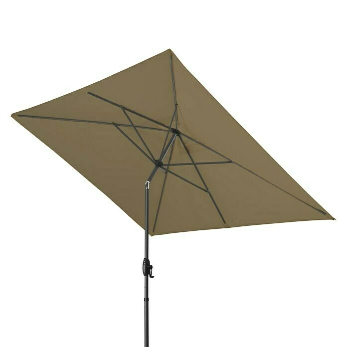 BAUHAUS Derby Basic Lift Sonnenschirm Neo Greige, L X B: 240 X 200 Cm 4 BAUHAUS Derby Basic Lift Sonnenschirm Neo Greige, L X B: 240 X 200 Cm – Bild 2