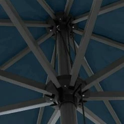 BAUHAUS Siena Garden Sonnenschirm Gastro Blau, Durchmesser: 400 Cm -Sonnenschirme Verkaufsgeschäft 12 896