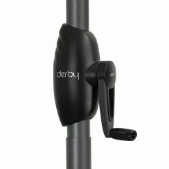 BAUHAUS Derby Basic Lift Sonnenschirm Neo Anthrazit, Durchmesser: 180 Cm -Sonnenschirme Verkaufsgeschäft 12 938