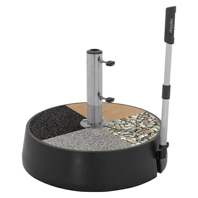 BAUHAUS Doppler Expert Schirmständer Rund Easy Move Switch 50 Kg 5 BAUHAUS Doppler Expert Schirmständer Rund Easy Move Switch 50 Kg – Bild 3