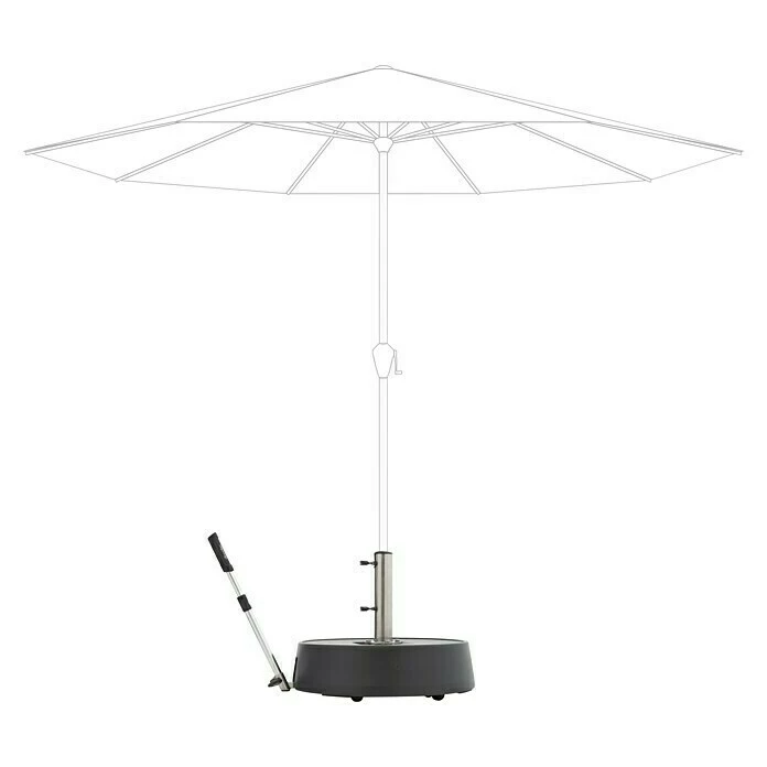 BAUHAUS Doppler Expert Schirmständer Rund Easy Move Switch 50 Kg 7 BAUHAUS Doppler Expert Schirmständer Rund Easy Move Switch 50 Kg – Bild 5