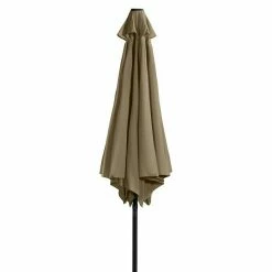 BAUHAUS Derby Basic Lift Sonnenschirm Neo Greige, Durchmesser: 300 Cm -Sonnenschirme Verkaufsgeschäft 12 972