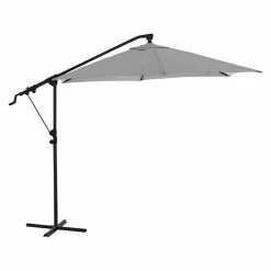 BAUHAUS Siena Garden Ampelschirm Leo N+ Grau, Durchmesser: 300 Cm